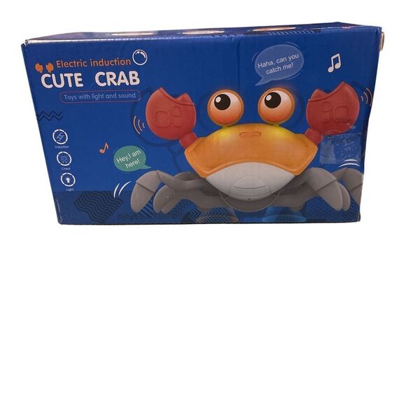 NwtUnused but toy was opened. Checked and works Electric Induction Cute Crab Toy - Picture 1 of 3